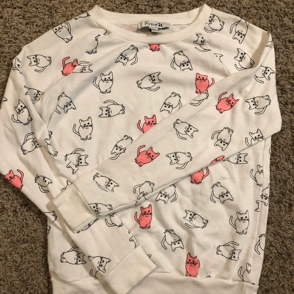Long sleeve cat shirt
